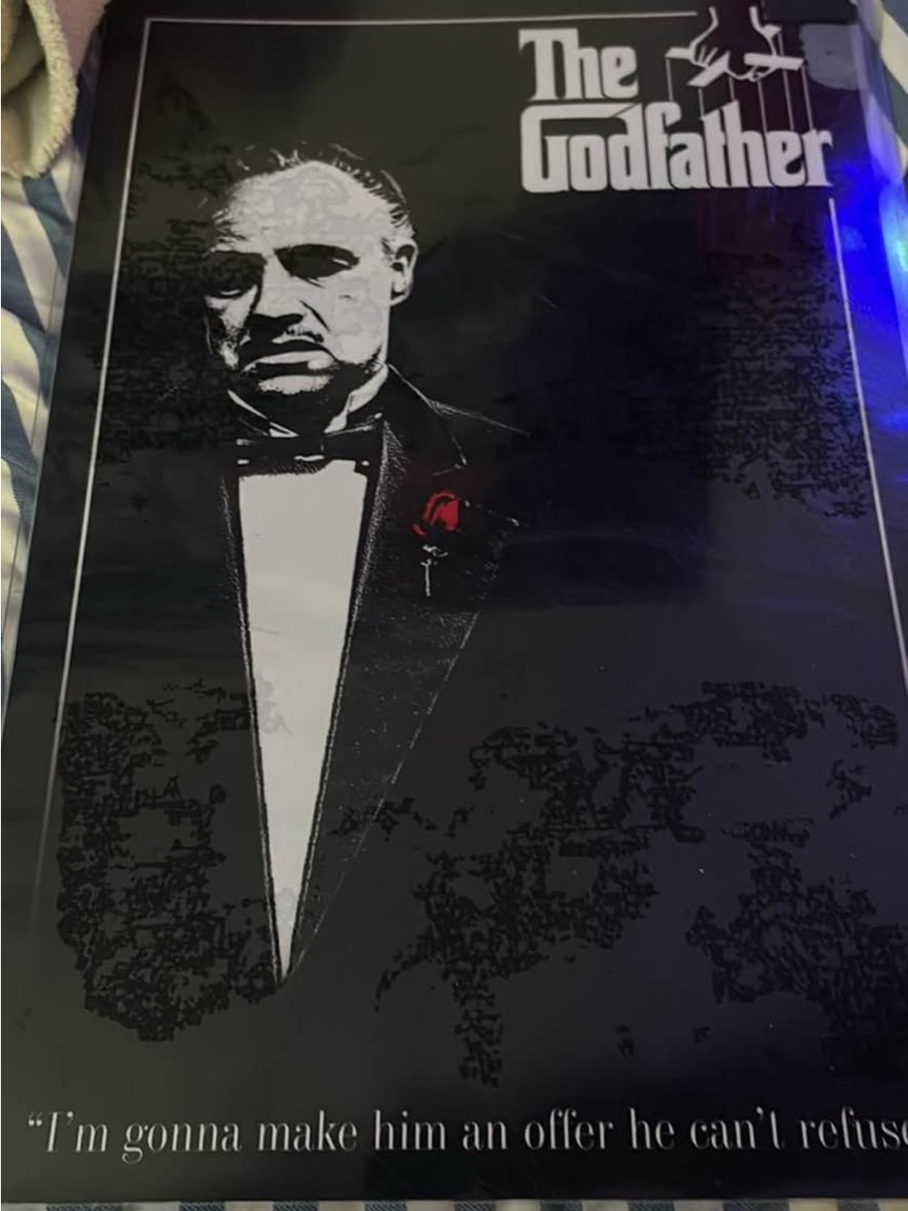 Black Tuxedo Blazer with Red Lapel Accent - The Godfather Style